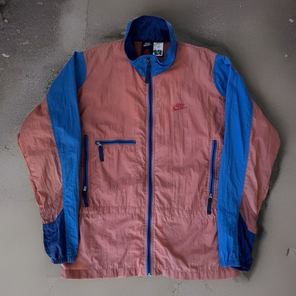 Vintage Nike ACG Windbreaker Medium Multicolor Full Zip Lightweight Hiking 90s